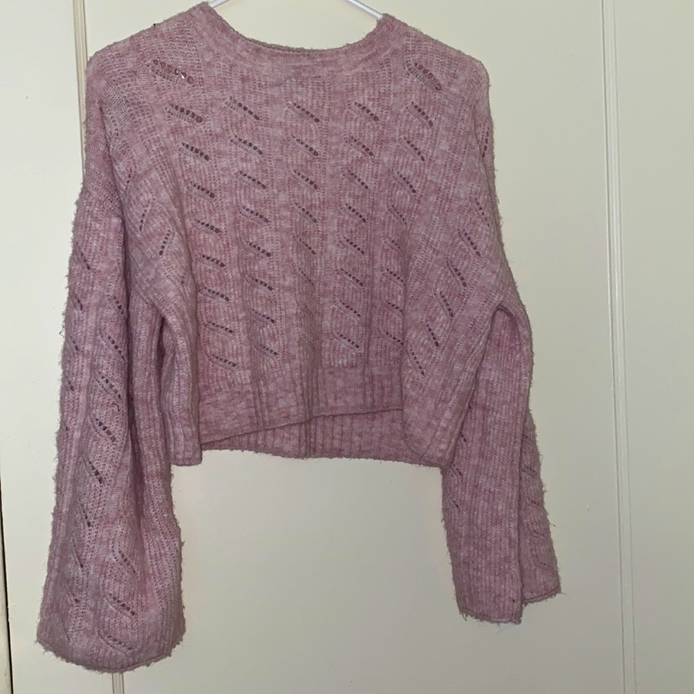 topshop pink sweater size: 6